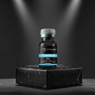 Tesamorelin 10mg peptide vial packaging for laboratory and research use